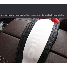 Car Steering Wheel Cover Pouch Anti-Slip Embossed Leather Universal Microfiber Leather Auto Car Steering Wheel Cover Universal 15 inch
