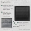 Vent Systems 10" x 10" Inch (Opening Dimensions) Plastic Black