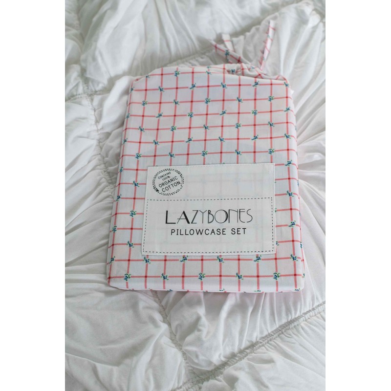 Lazybones Organic Cotton Pillowcase Set - Astral