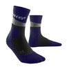 CEP Max Cushion Hiking Mid Cut Socks, Grey/Purple, Men, IV