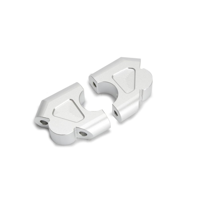 Mikinona 1 Pair 2 Anodized Motorcycle Handlebar Riser Clamp for