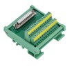 DB25 to Terminal Connector Adapter Plate PCB Board Straight Female