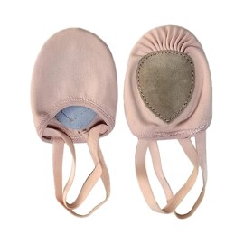 EU and US in Stock Stretch Canvas Pirouette Half Sole Ballet Dance Shoe Anti-slip Turning Gymnastic Shoes for Women and GirlsShoe Size: S, Color: Pink