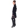 PUREWONDER Velvet Dress with Collar dr20, black