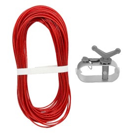 HUAREW Wire Rope Tensioner with Wire Rope and Turnbuckle for Securing Pool Covers (21 m Long)