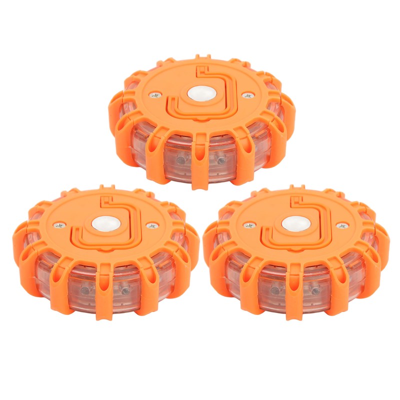 3pcs LED Road Flares Light 9 Modes Waterproof Shock Resistant