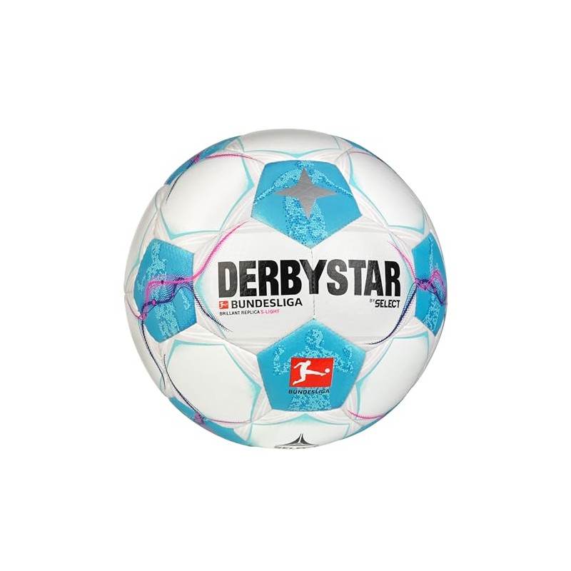 Derbystar Bundesliga Brilliant Replica S-Light v24, White Blue Pink