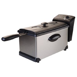 Professional Series 3 Lt Deep Fryer with Enamel Pot, Stainless Steel