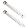 BERYLER 2PCS 1/8 Teaspoon(1/8tsp, 0.6ml) Single Tiny Measuring Spoon, Small