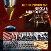 ZELCAN Step Bits for Metal, Step Drill Bit Set 5PCS