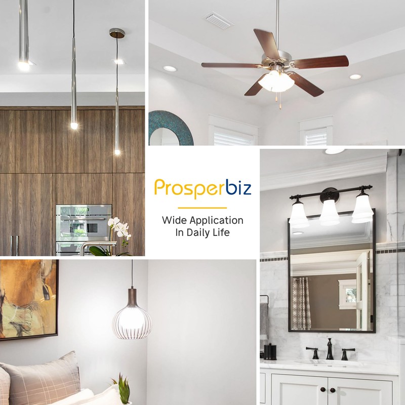Prosperbiz E12 Dimmable 6 watt (60w Equivalent) LED Light Bulbs,