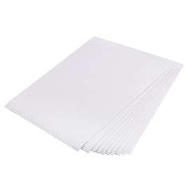 MECCANIXITY Corrugated Paper Sheets 25pcs 11.8-inch x 7.87-inch White Cardboard for DIY Craft