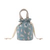DDintex FLORET LONDON Drawstring Pouch, Miao, Blue, φ4.7 x 7.1