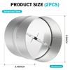 2 Pcs 4 Inch Draft Blocker Backdraft Damper Duct Draft