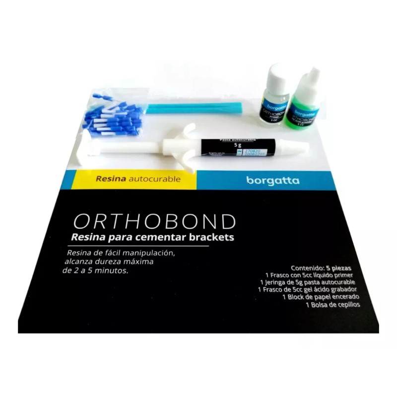 Borgatta Resina Bracket Ortodoncia Kit Orthobond Light Fotocurable