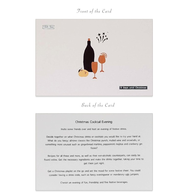 Mindfulness Advent Calendar for Tasks and Activities to help you