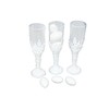 nst 24 Plastic Miniature champagne flute Cup Candy Holder Favor