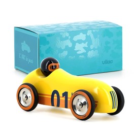 VILAC - Old Sport Compet' gelb – Imitation – Trafic – 1 Auto aus Holz Old Sport Compet' gelb – Lernspiele für Kinder aus Holz – Spielzeug für Kinder ab 2 Jahren – 2290Y