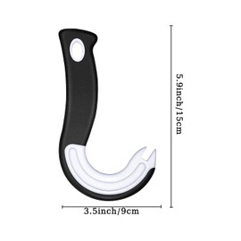 1pcs Ring Pull Can Opener, J-Shaped | Non-Slip Handle | Durable | Effortless for Cans