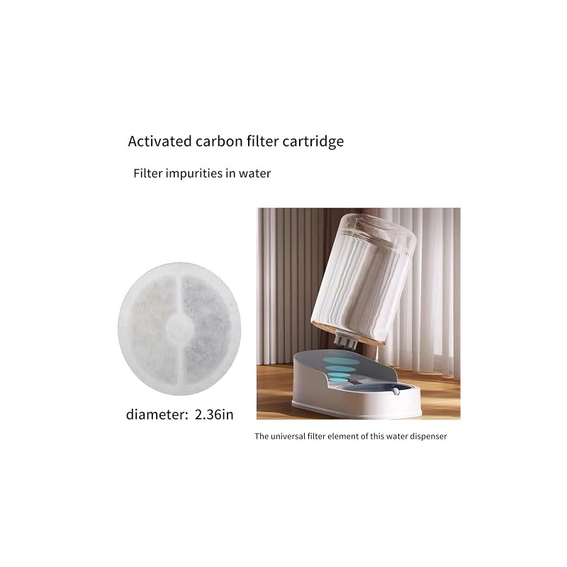 Pet Water Fountain Filter Replacement Pads, 10 Pack, Compatible with
