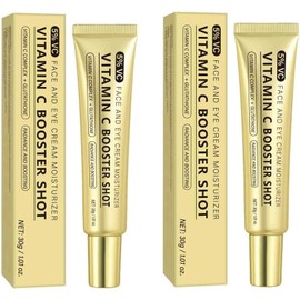 2PCS Vitamin C Booster Serum, Brightens Skin Tone, Vitamin C Shot Serum with Glutathione, Niacinamide and Vitamin E for Glow Skin,30g