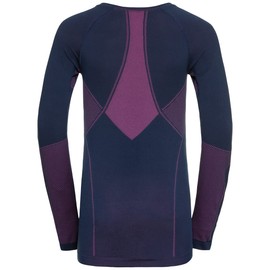 Odlo Women's Winter Specials Performance Evolution Warm Suit, Diving Navy - Beetroot Purple