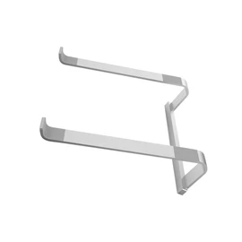 Mipcase Portable Aluminum Laptop Stand Elevated Rack Heat Sink Base Silver Computer Bracket for Desk Use Ergonomic Notebook Riser for Cooling and Typing Comfort