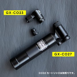 GORIX (GX-CO27) Bicycle Portable Air Pump, CO2 Air Pump, CO2 Air Pump, Presta Type, US Type, English Type 3 Valve Compatible, Lever Adjustable Case, Lightweight, Small Pump, CO2 Head, Road Bike, Air Pump, Mini Pump, Puncture Repair