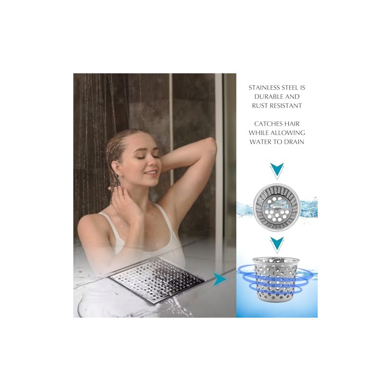 Shower Drain Strainer for Oatey Designline Shower Drain, Linear and