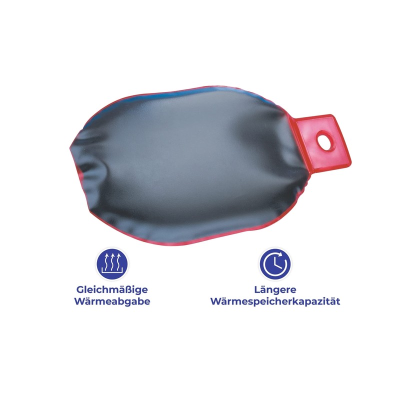 WENKO 7116500 Moorwärmflasche Exquisit - Moorgel, suede, 25.5 x 2.5