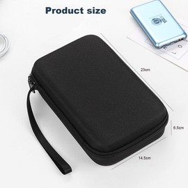 Hard Electronics Organizer Travel Case,Cable Organiser with EVA Hard Shell,Portable Double-Layer Hard Drive Case,Large Capacity Wire Storage Pouch,Tech Accessory Bag,Gadget Bag