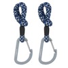 LÄSSIG Pram Attachment (2 Pieces) Carabiner Hooks Pram Hooks Shopping