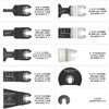 31 Pack Oscillating Saw Blades, High Carbon Steel Mix Oscillating