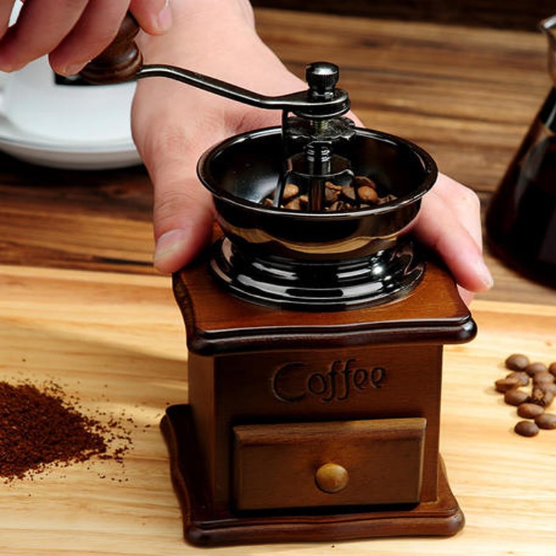 Coffee Mill Grinder - Manual Coffee Grinder with Adjustable Gear