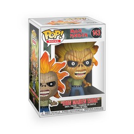 Epic Collectibles Rocks: Iron-Maiden - Skeleton Eddie Vinyl Figure Collectibles Bundle with Compatible Funko Pop Box Protector