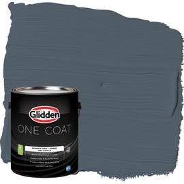 Glidden One Coat 1 gal. Goblin/Gray Flat Interior Paint with Primer