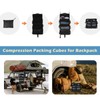 Surblue Travel Hanging Packing Cubes with 2 Hooks Hanging Shelves