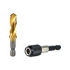 HUAZHICHUN Titanium Plating Combination Drill and Tap Bit Set,3-in-1 Screw