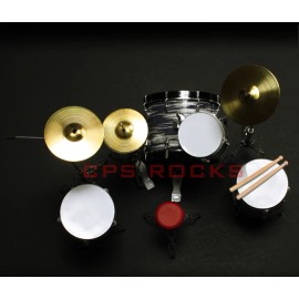 RINGO STARR Drum Kit Mini Collectible Beatles Classic Drum Set Model Replica