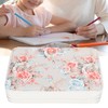 Pencil Case 200 Slots Rose Printed 4‑Layer Zipper Pen Holder