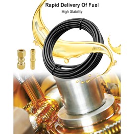 FLK-56 Nylon Fuel Line Repair Kit, 5/16" 8mm Replacement Tubing for Fuel System