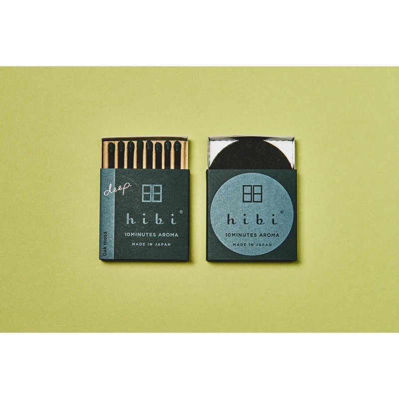 Hibi Deep Assorted Single Scent, Matched Incense (Oak Moss)