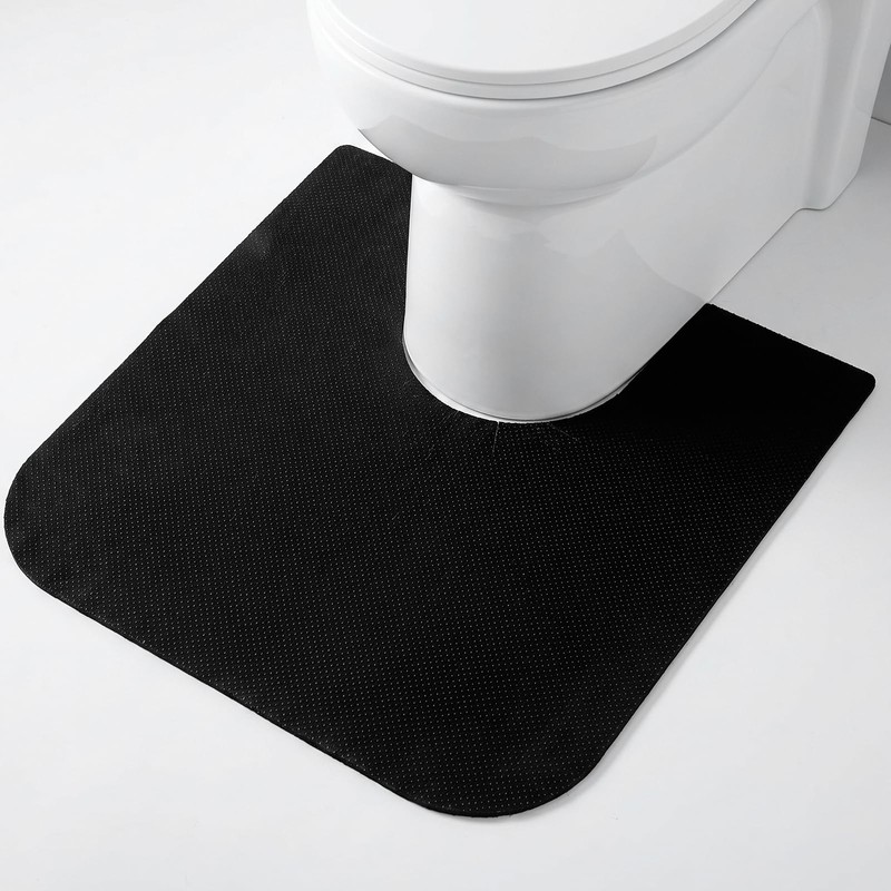 4 Pack Upgrade Round Toilet Mats,Toilets Floor Protector from Urine,Toilet