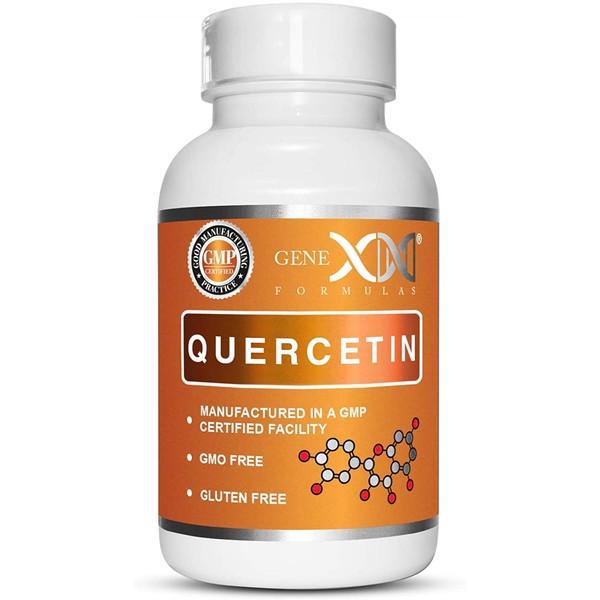 Genex Quercetin 500mg 60 Capsules - Immune, Cardiovascular and Longevity Support Supplement.