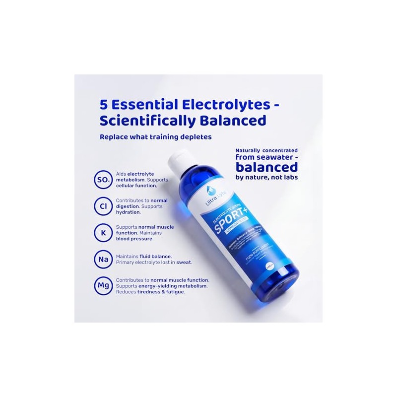 Ultra Lyte Electrolyte Drops Sport+ Concentrate - 240ml Fast Hydration