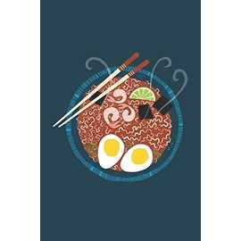 Notes: A Blank Squared Paper Journal with Japanese Ramen Noodle Cover Art