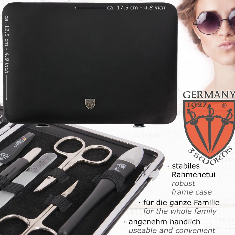 3 Swords Germany - brand quality 11 piece manicure pedicure
