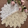 Yizunnu Lace Doilies Table Placemats Handmade Crochet Tablecloth Vintage Round