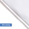 YISURE White Weighted Fabric Shower Curtain 200 drop, Waterproof Shower