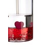 Premier Housewares Acrylic Lotion/Soap Dispenser, Transparent/Red, 7 x 7 x
